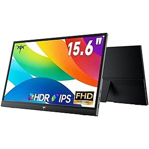 [AC] $43.67* | 15.6" KTC 1080P Portable IPS HDR Monitor w/ USB-C & HDMI at Amazon